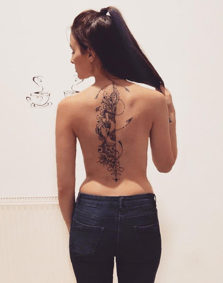 60 Attractive and Sexy Back Tattoo Ideas For Girls 2020 back tattoo ideas, sexy back tattoos, tattoo ideas, tattoos for girls, Back Tattoo Designs, instagram tattoo ideas