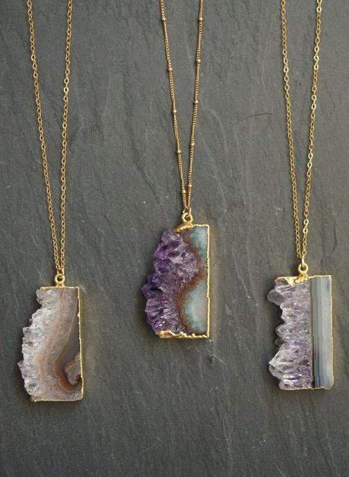 Natural and beautiful mineral jewelry necklace - SooShell