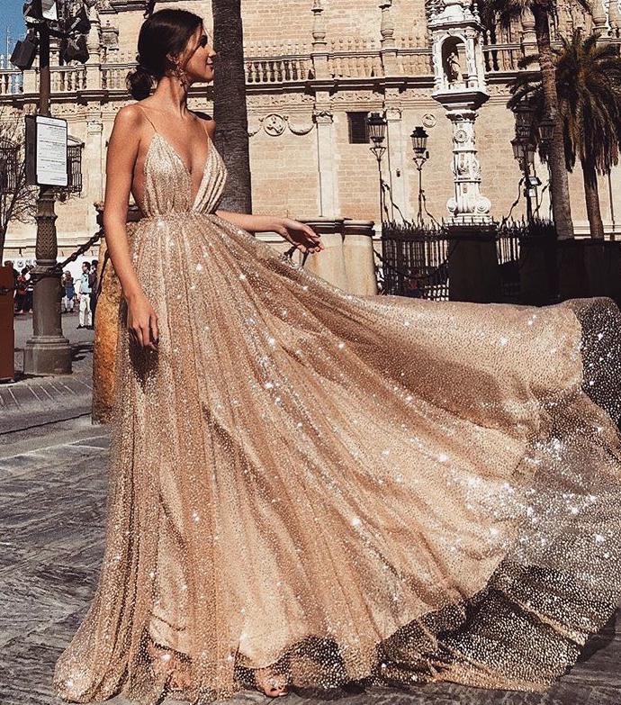 Elegant yarn long evening dress makes you exquisite and attractive prom dress, evening dress, fashion, dress style