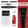 Vettsy™ Glitter Poly Nail Extension Gel Kit without UV Lamp VT202265 - Vettsy