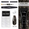 6pcs/set Glitter Poly Nail Extension Kit VT06 - Vettsy
